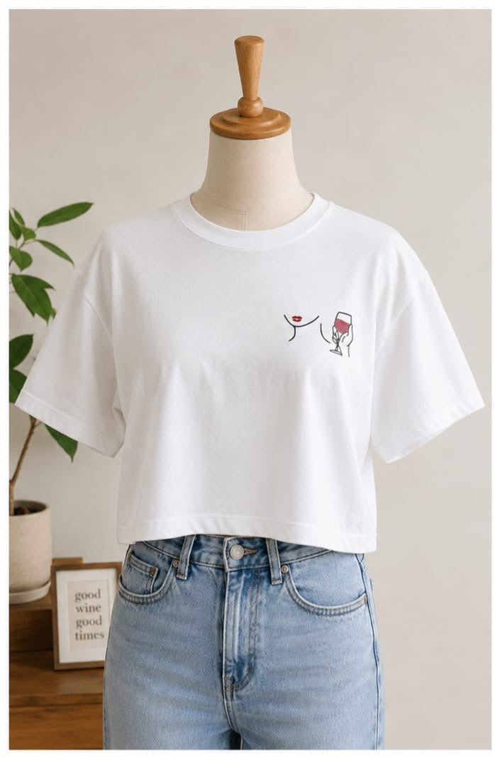 Crop top wine