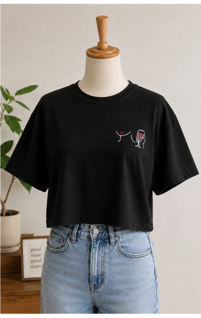 Crop top wine
